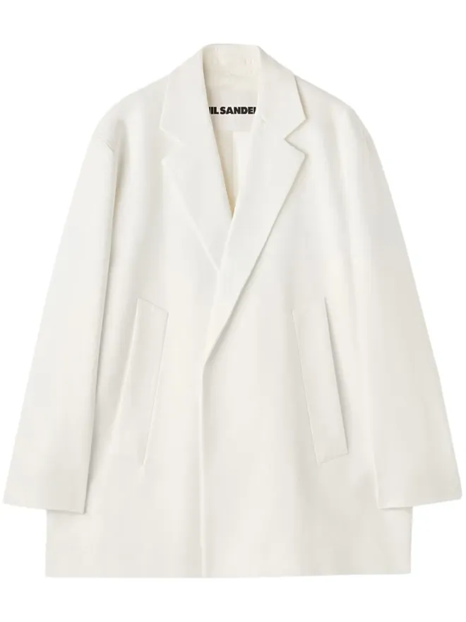 Jil Sander Jil Sander デコンストラクテッド シングルブレスト ブレザー - Whiteの商品画像
