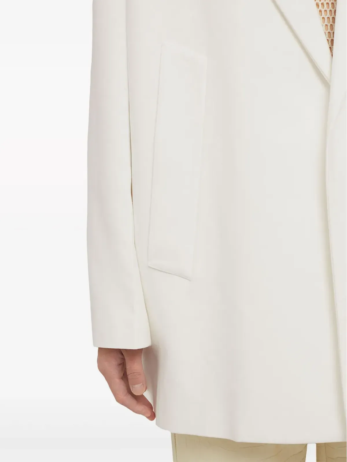 Jil Sander デコンストラクテッド シングルブレスト ブレザー - White - 画像4