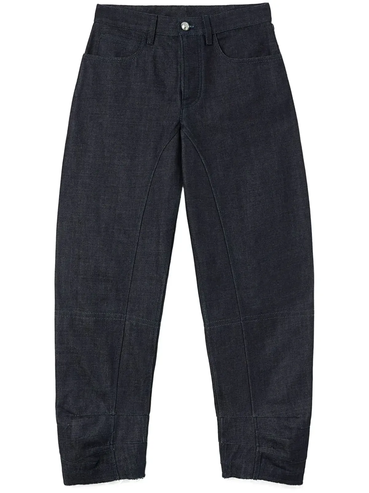 Jil Sander クロップド テーパード ジーンズ ブラック - 画像1
