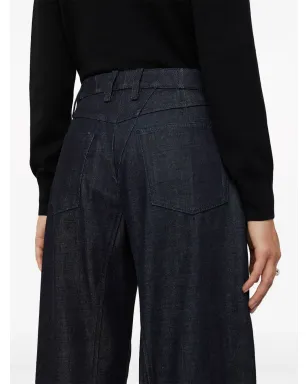 Jil Sander クロップド テーパード ジーンズ ブラック - サムネイル3