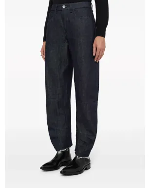 Jil Sander クロップド テーパード ジーンズ ブラック - サムネイル4