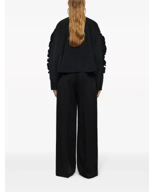 Jil Sander ベルト付きアンクルタイのテーラードパンツ - ブラック - サムネイル3