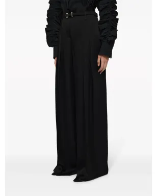 Jil Sander ベルト付きアンクルタイのテーラードパンツ - ブラック - サムネイル4