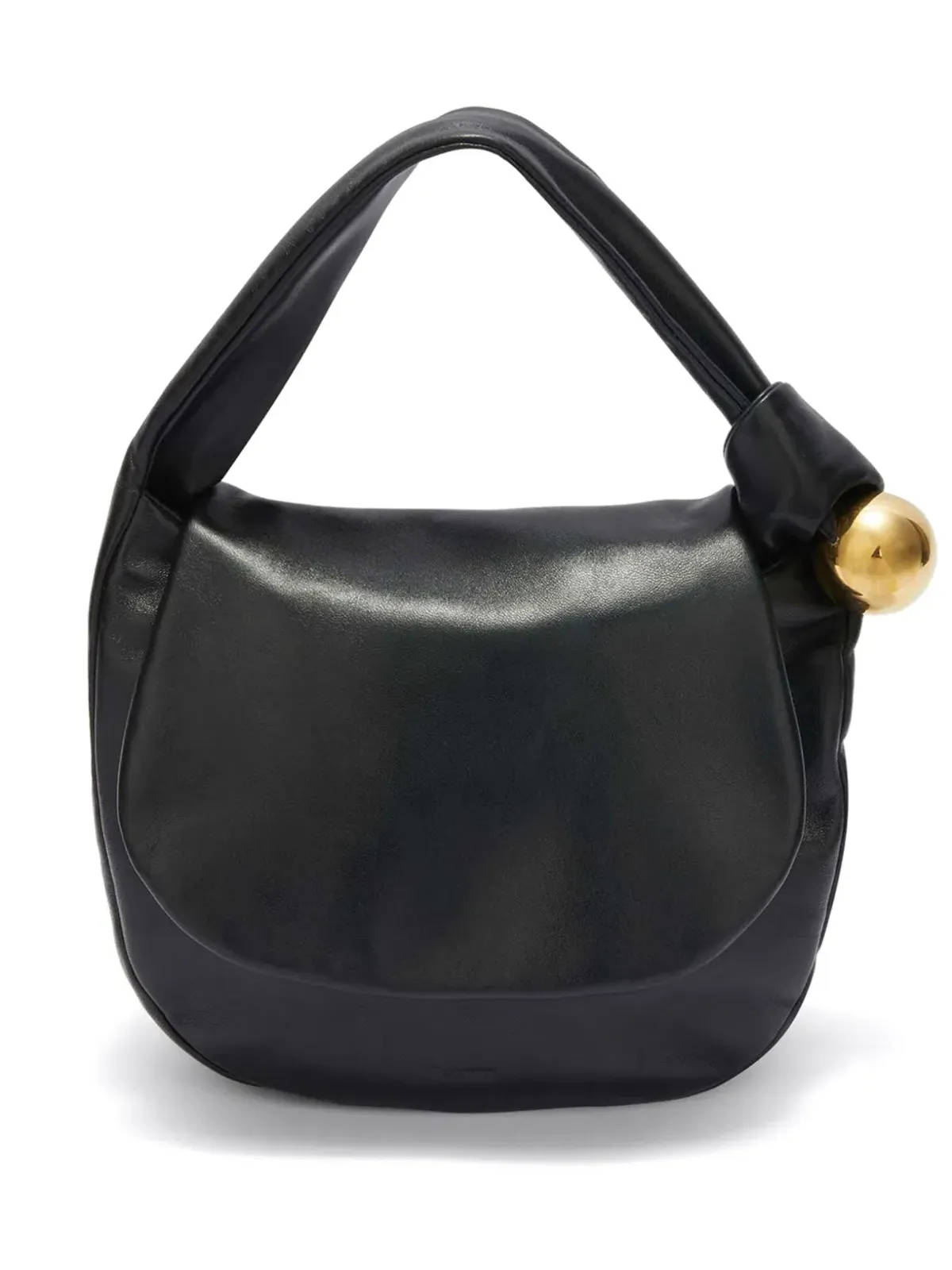 Jil Sander Sphere レザー トートバッグ ブラック - 画像1