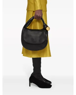 Jil Sander Sphere レザー トートバッグ ブラック - サムネイル2