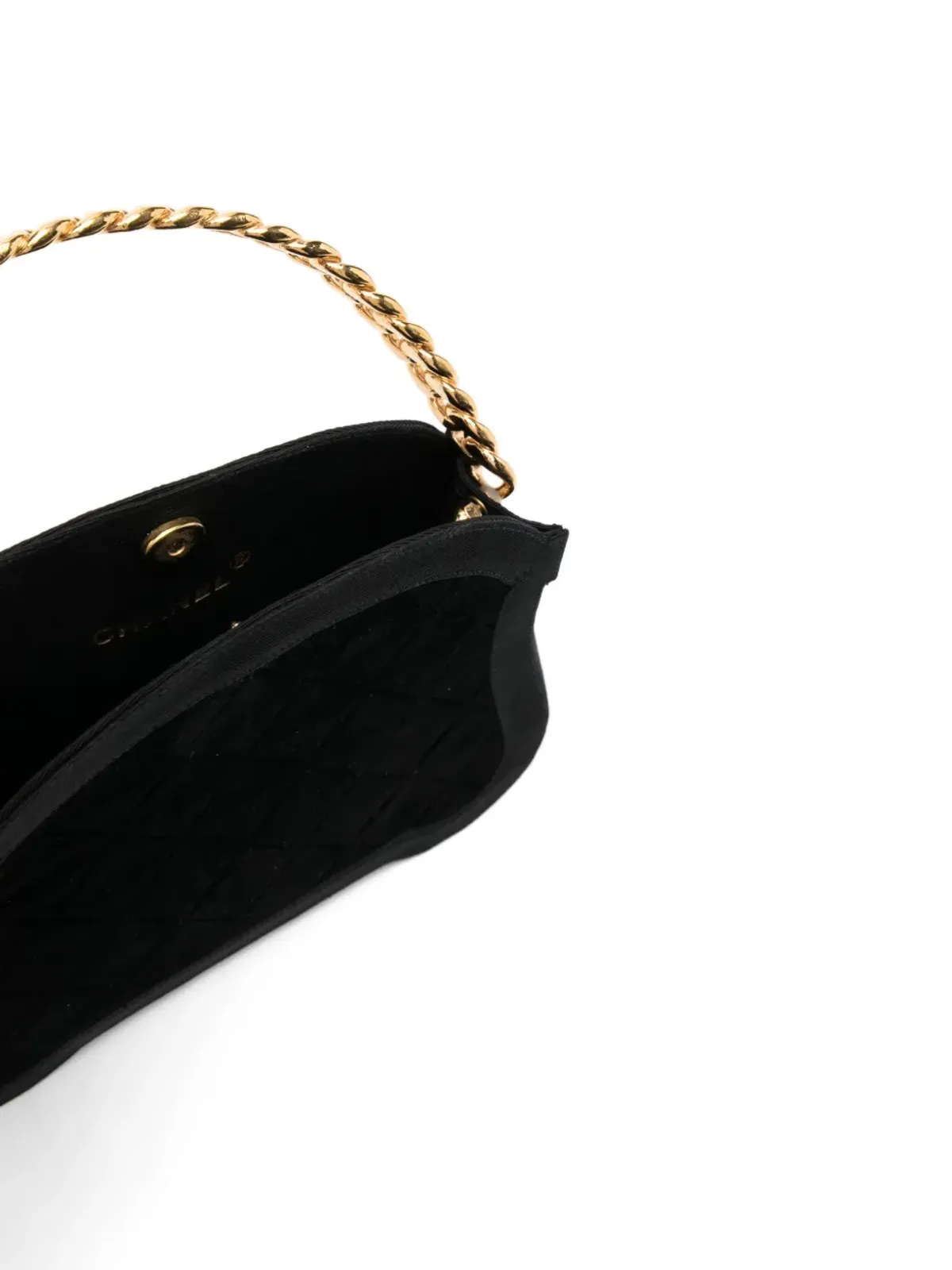 CHANEL ビンテージ 1980年代 ミナウディエール クラッチバッグ ブラック - 画像5