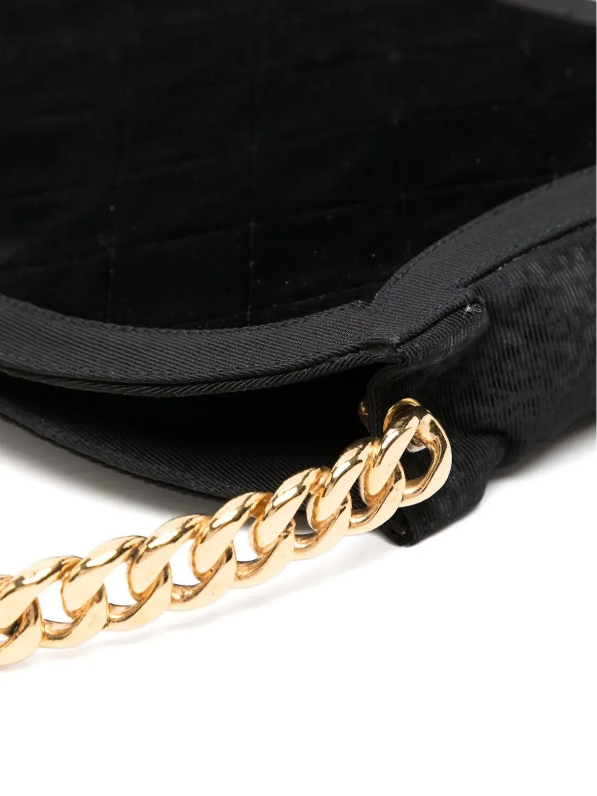 CHANEL ビンテージ 1980年代 ミナウディエール クラッチバッグ ブラック - 画像4