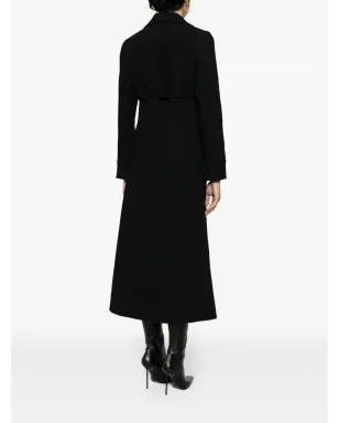 Courrèges シングルブレスト Aラインコート ブラック - サムネイル4