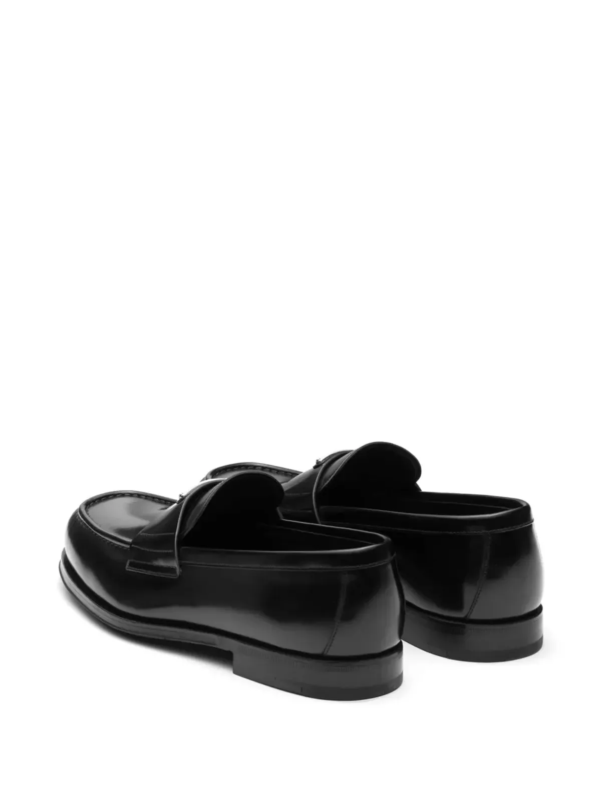 Prada トライアングルロゴ ブラッシュドレザー ローファー - 画像3