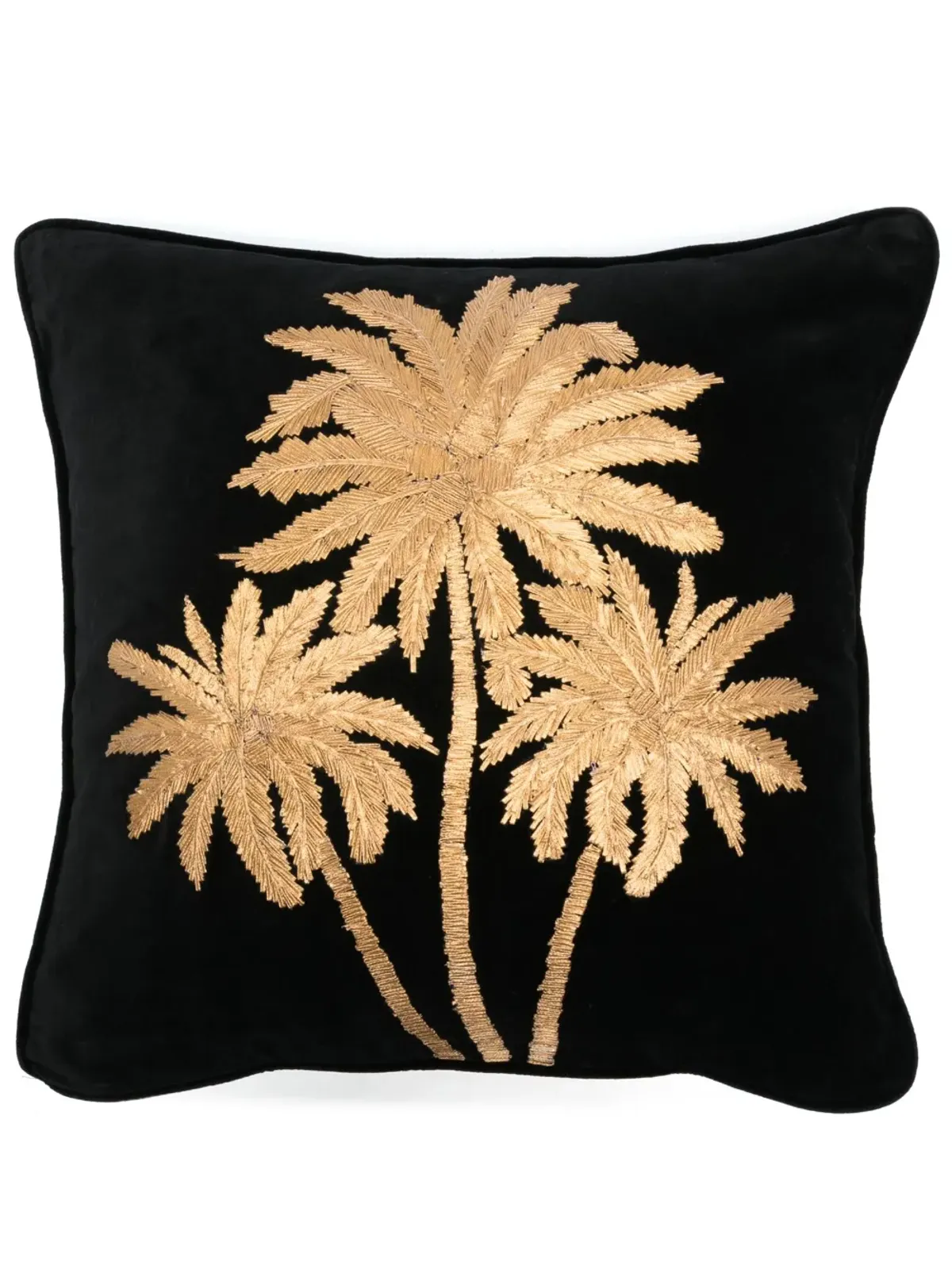 Les-Ottomans x Browns パーム刺繍ベルベットクッション - 画像1