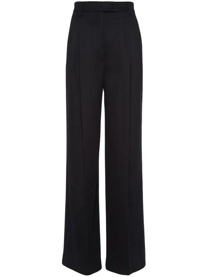 Prada Prada フェザートリム カシミアパンツ - ブラックの商品画像