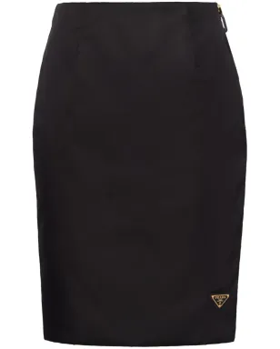 Prada Re-Nylon ペンシルスカート - ブラック - サムネイル1