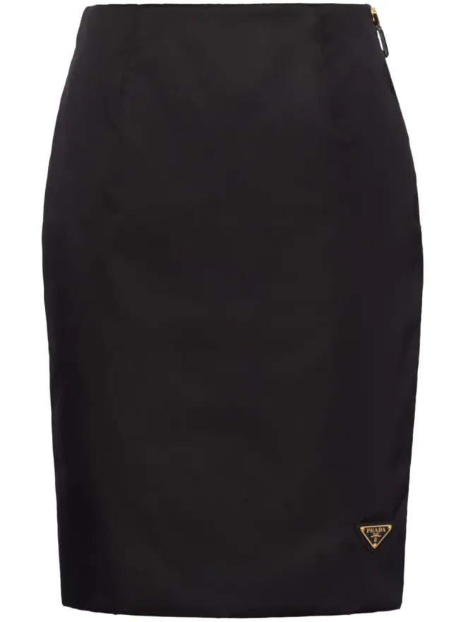 Prada Prada Re-Nylon ペンシルスカート - ブラックの商品画像