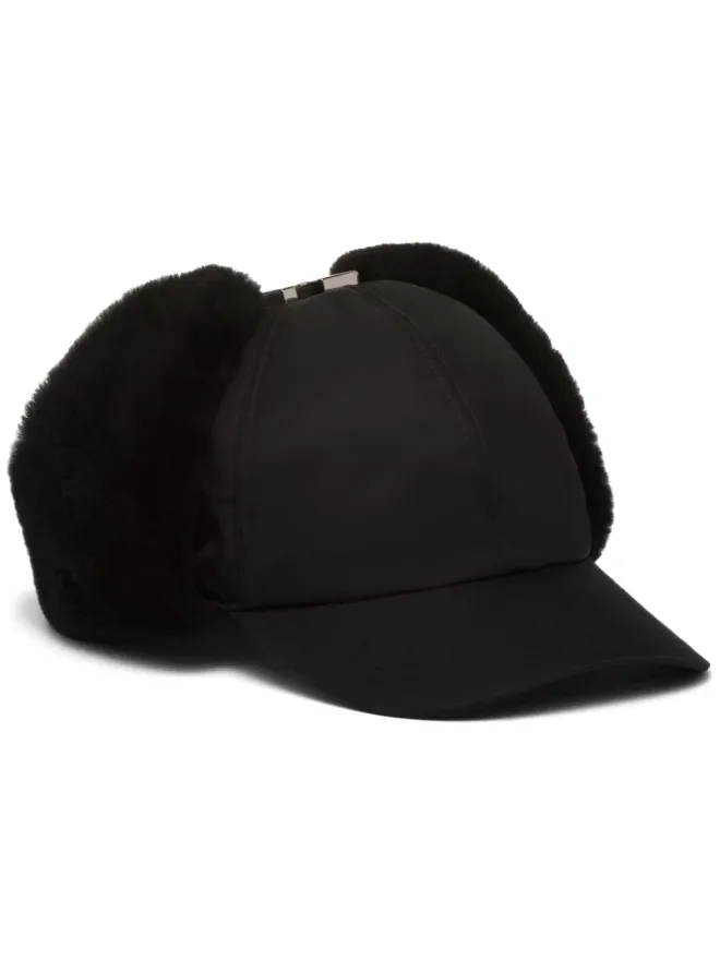 Prada Prada Re-Nylon シアーリング・トリム ハット ブラックの商品画像
