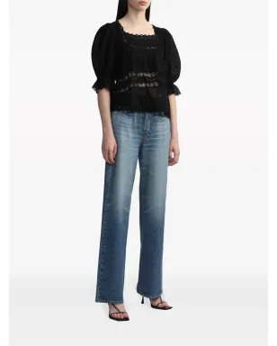 rag & bone ローガン ミッドライズ ワイドレッグジーンズ - サムネイル2