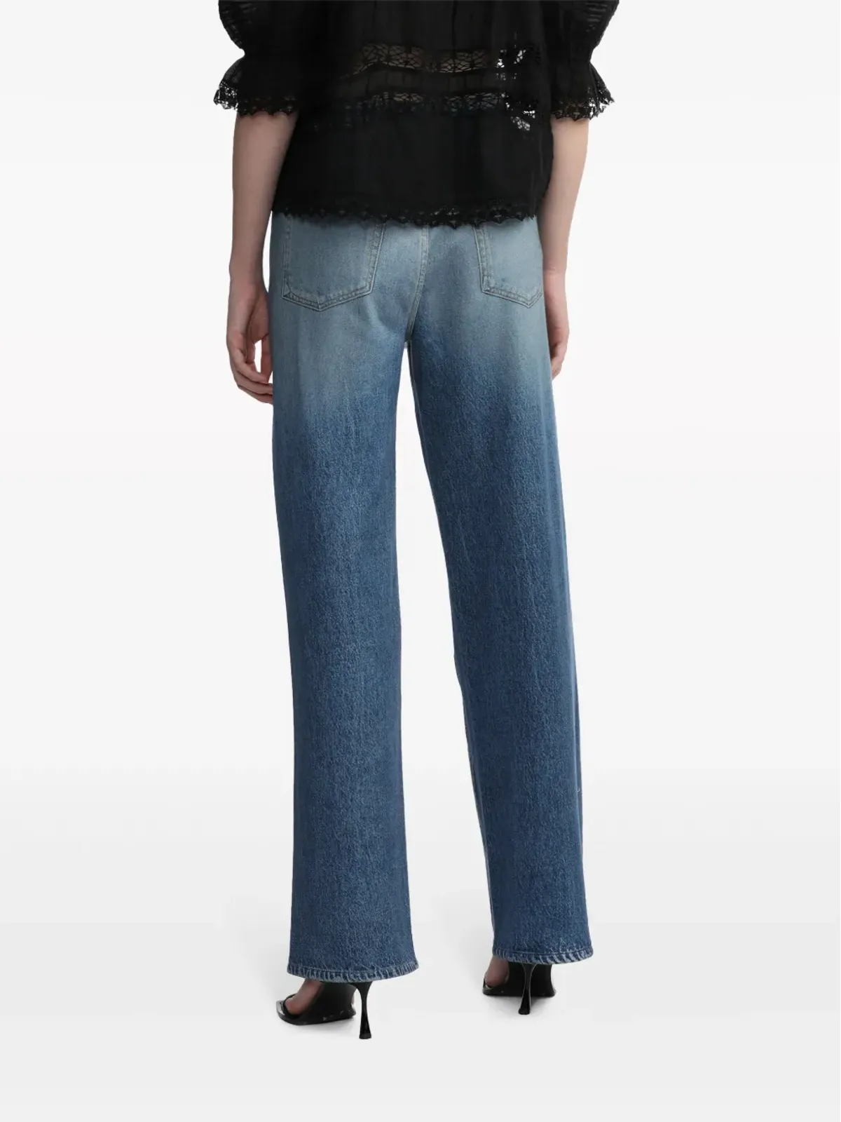 rag & bone ローガン ミッドライズ ワイドレッグジーンズ - 画像4