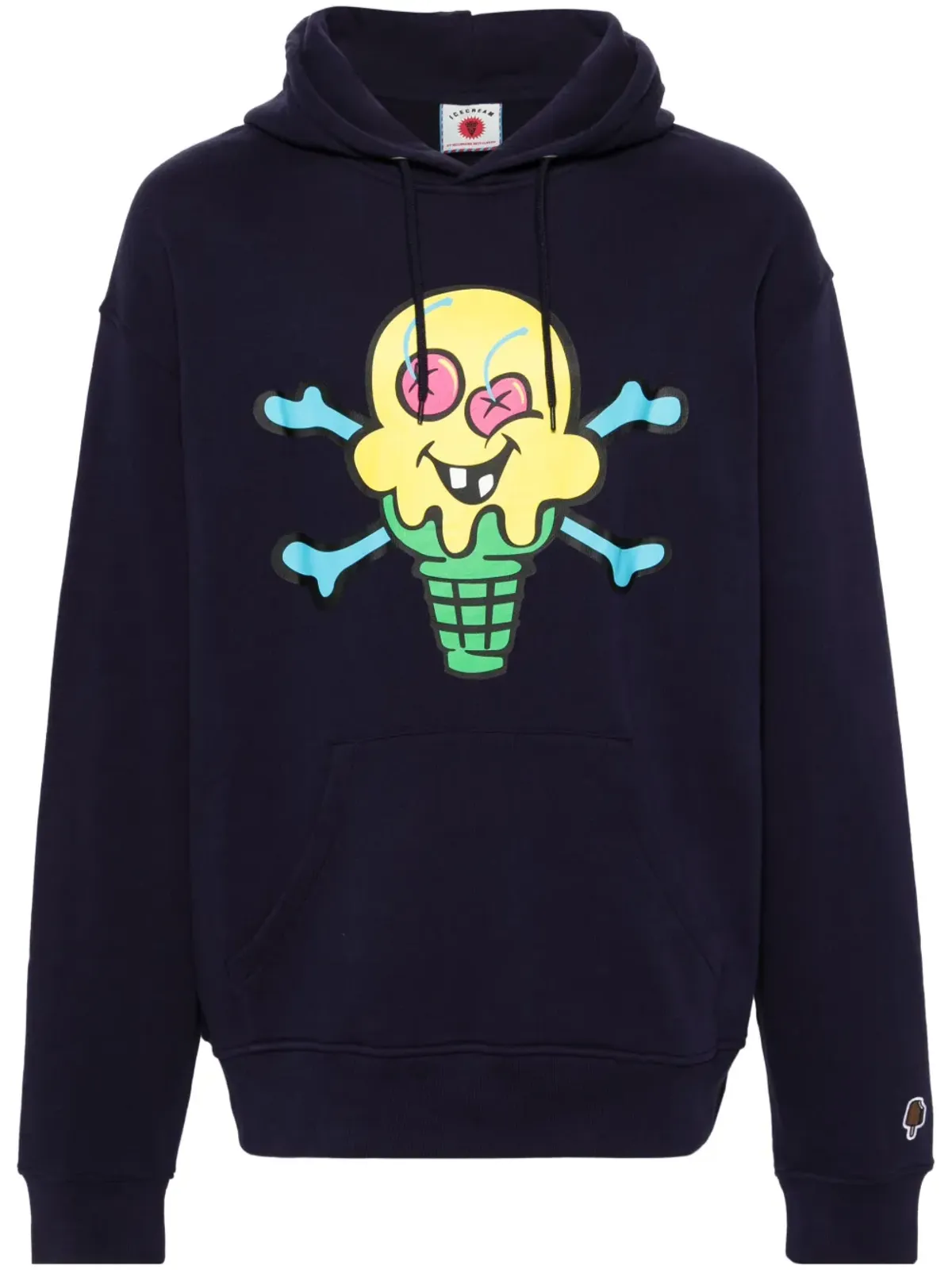 ICECREAM Cones and Bones コットンフーディ - 画像1