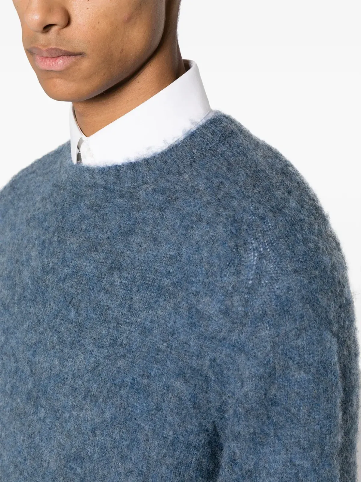 Harmony Paris シャギー混紡ブラッシュドウール セーター - 画像5