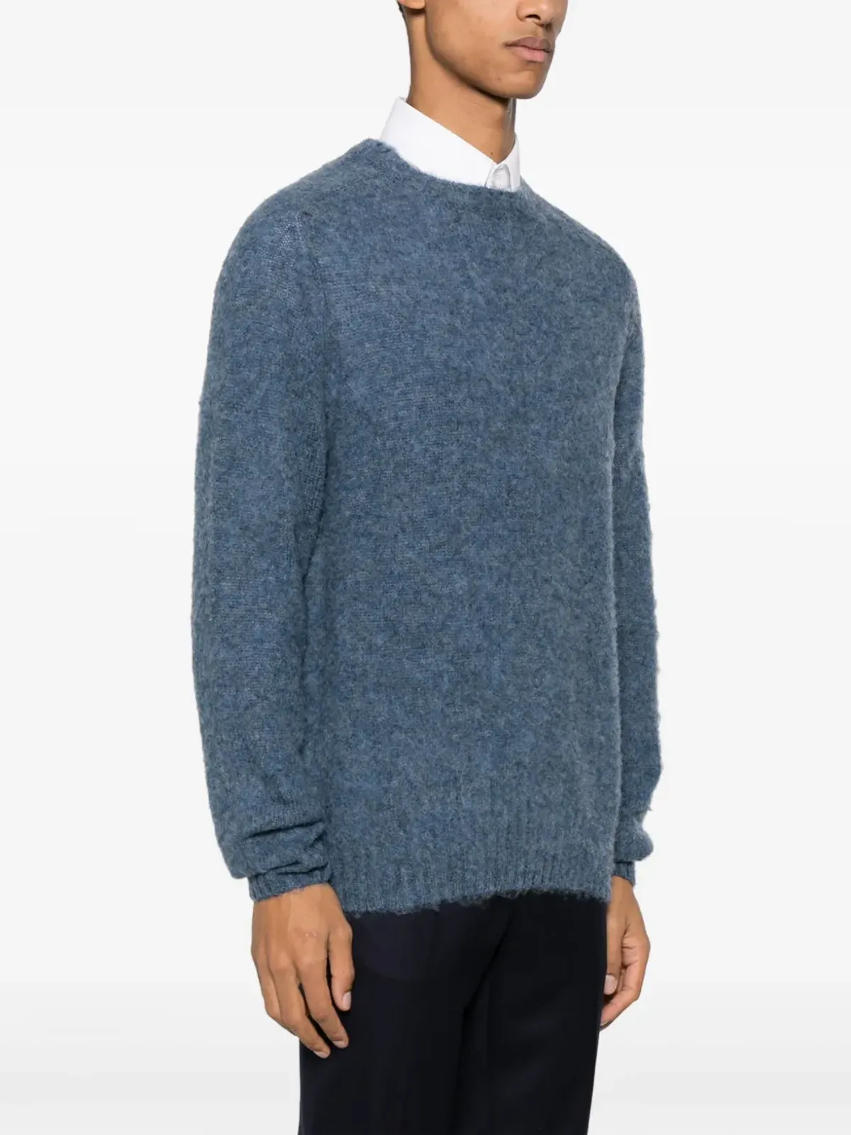 Harmony Paris シャギー混紡ブラッシュドウール セーター - 画像3
