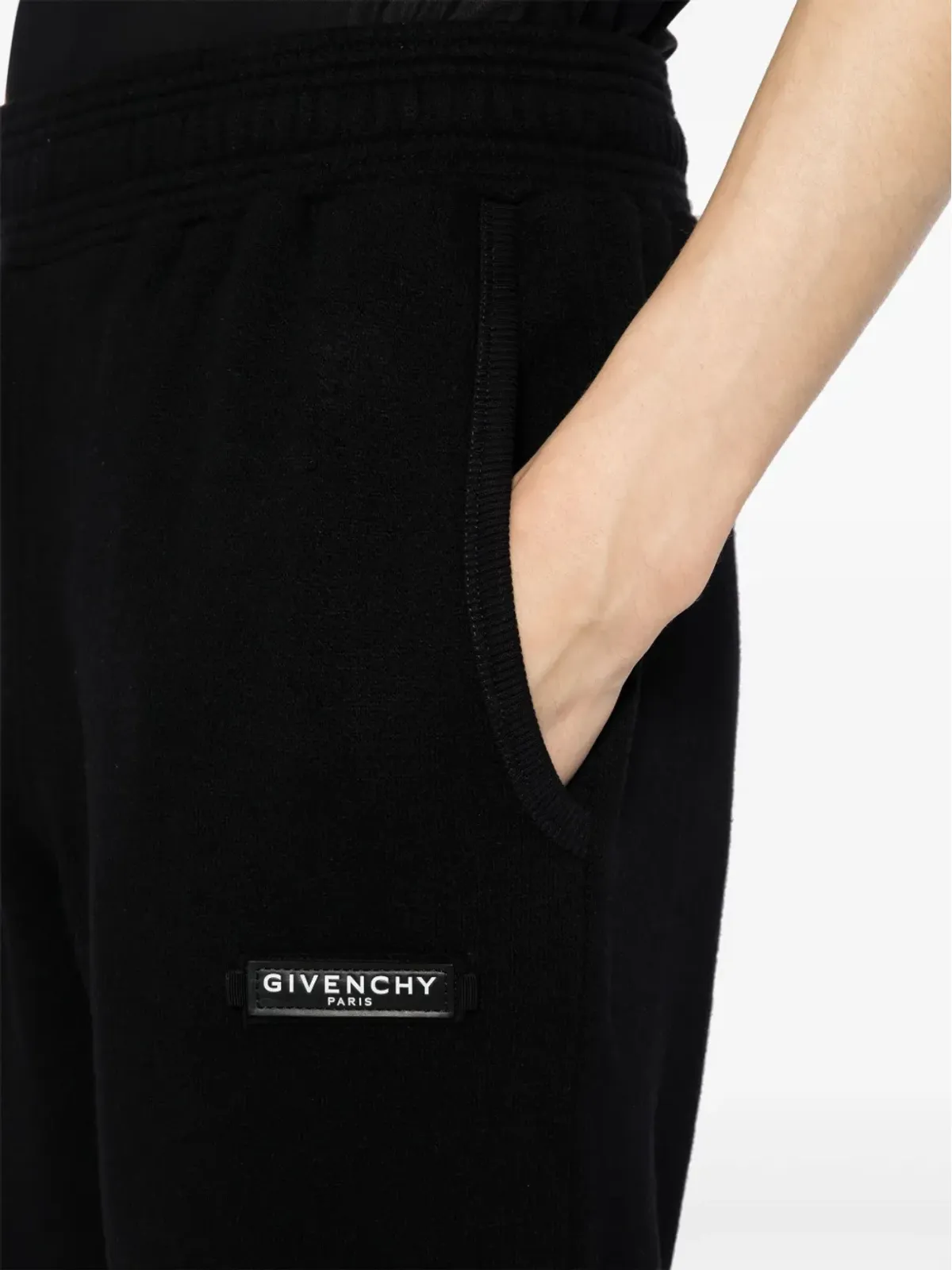 Givenchy ロゴアップリケ ウエストゴム トラックパンツ ブラック - 画像5