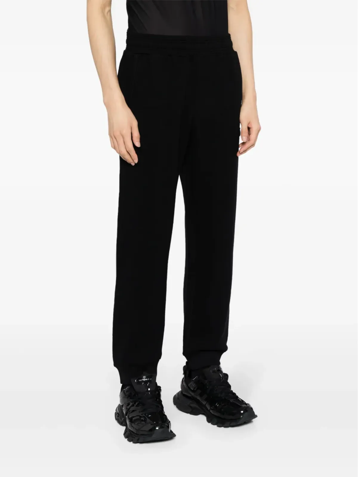 Givenchy ロゴアップリケ ウエストゴム トラックパンツ ブラック - 画像3