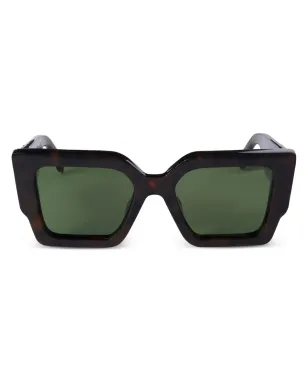 Off-White Eyewear Catalina oversized sunglasses - Brown - サムネイル1