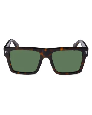 Off-White Eyewear Lawton スクエアフレーム サングラス - ブラウン - サムネイル1