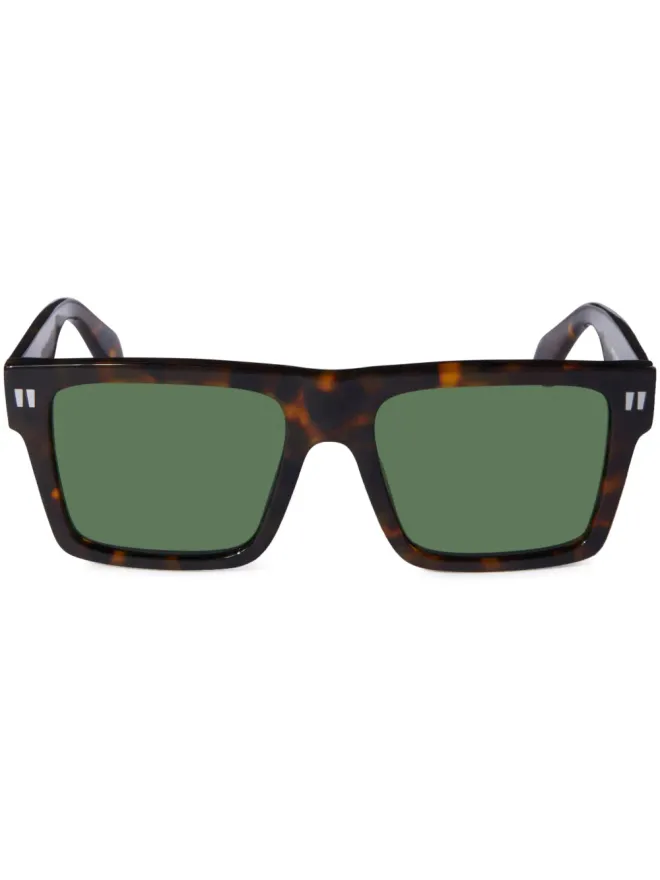 Off-White Eyewear Off-White Eyewear Lawton スクエアフレーム サングラス - ブラウンの商品画像