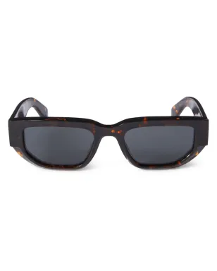 Off-White Eyewear グリーリー べっ甲風サングラス ブラウン - サムネイル1