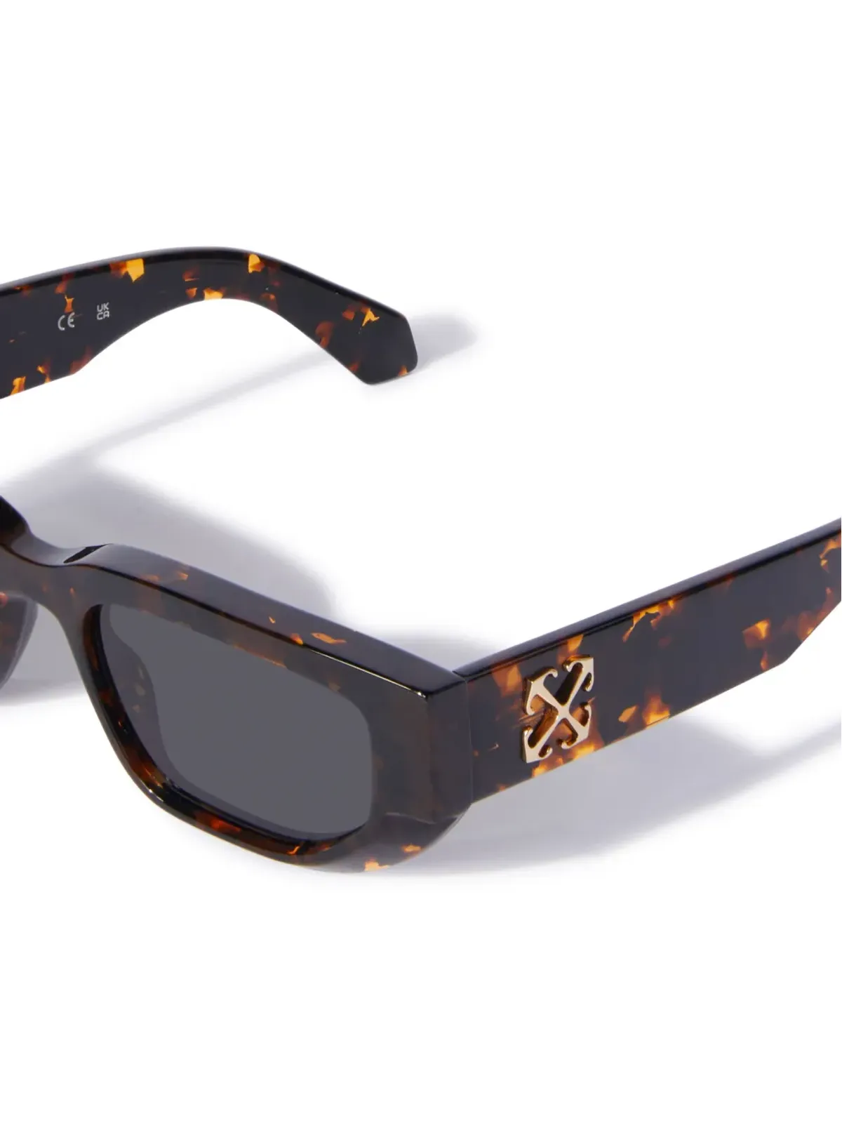 Off-White Eyewear グリーリー べっ甲風サングラス ブラウン - 画像2