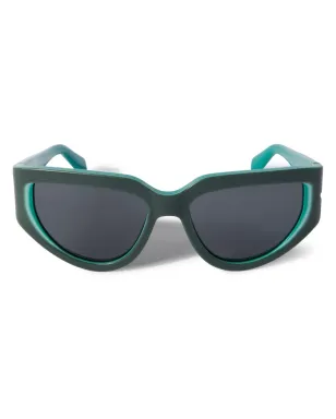 Off-White Eyewear Seward ロゴプリント サングラス - Green - サムネイル1