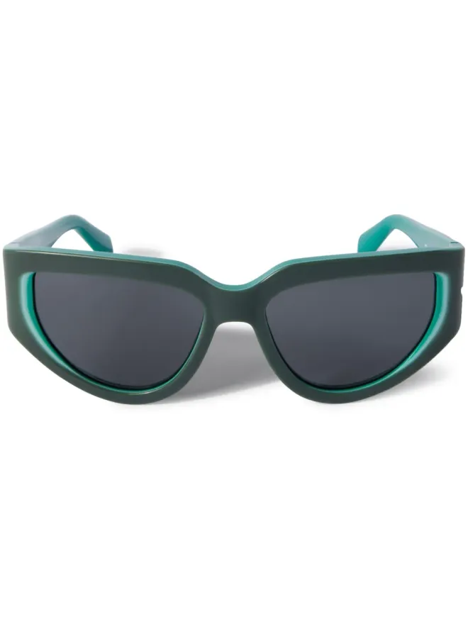 Off-White Eyewear Off-White Eyewear Seward ロゴプリント サングラス - Greenの商品画像