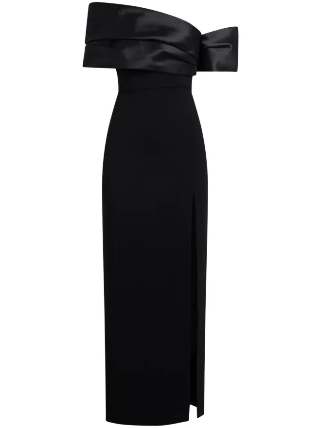 SOLACE London Solace London アレクシス オフショルダーマキシドレス ブラックの商品画像