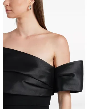 Solace London アレクシス オフショルダーマキシドレス ブラック - サムネイル5