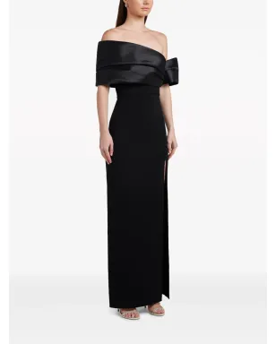 Solace London アレクシス オフショルダーマキシドレス ブラック - サムネイル2