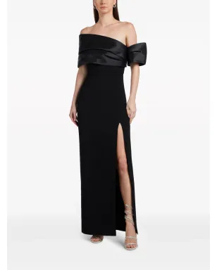 Solace London アレクシス オフショルダーマキシドレス ブラック - サムネイル3
