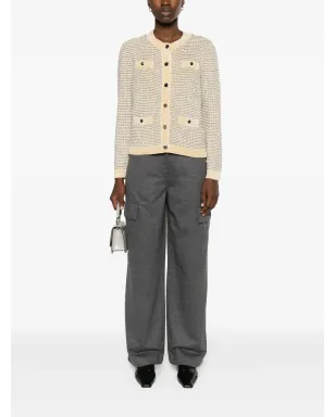 Tory Burch カーディガン（メタリック糸ストライプ） - サムネイル2