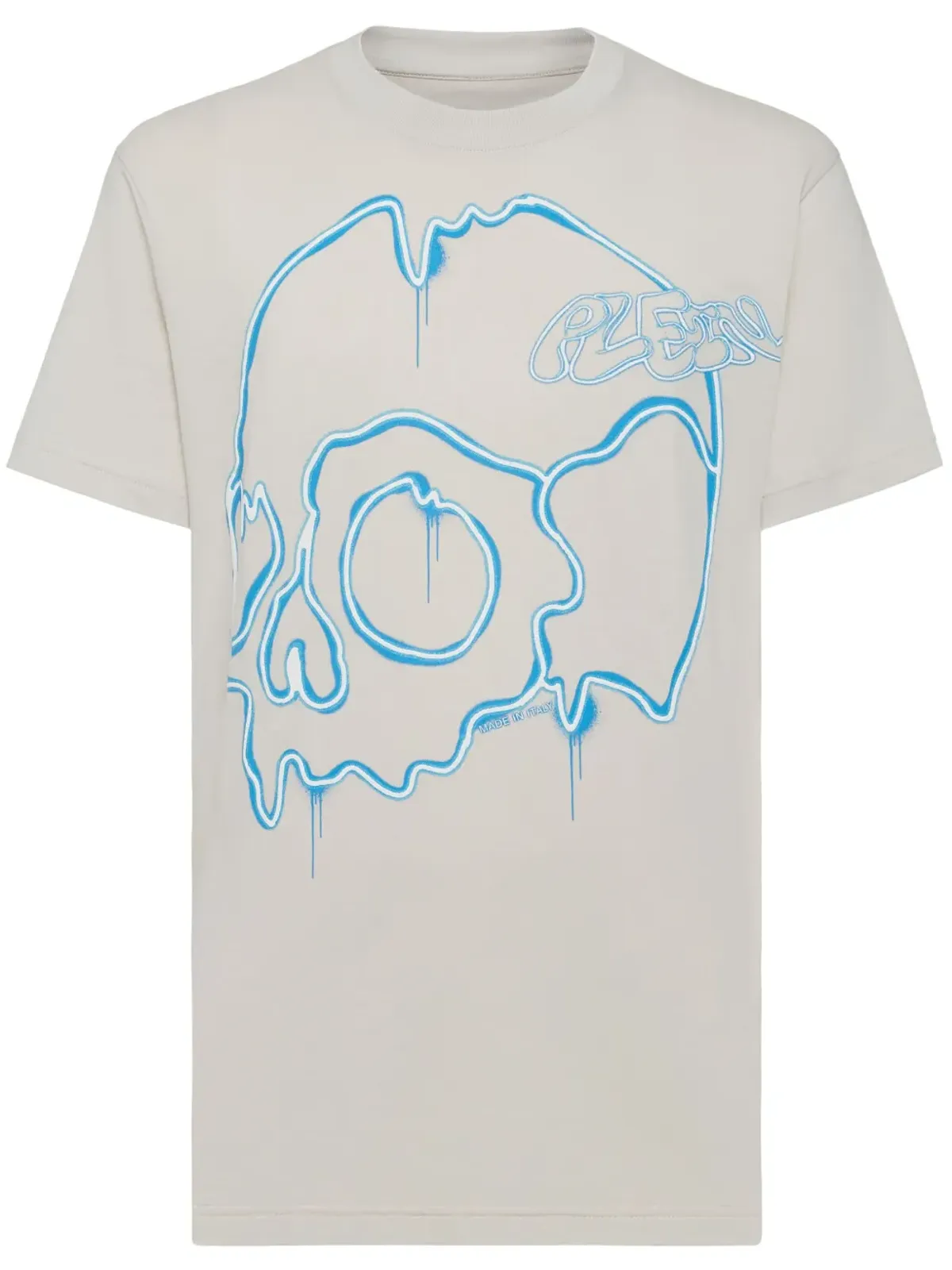Philipp Plein ドリッピングスカル グラフィックプリント Tシャツ - ニュートラルカラー - 画像1