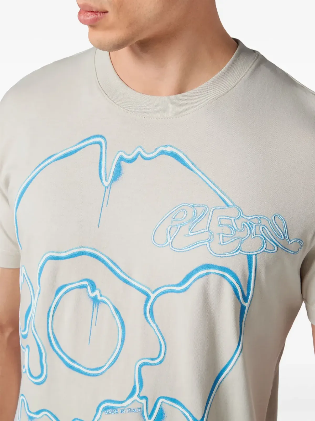 Philipp Plein ドリッピングスカル グラフィックプリント Tシャツ - ニュートラルカラー - 画像3