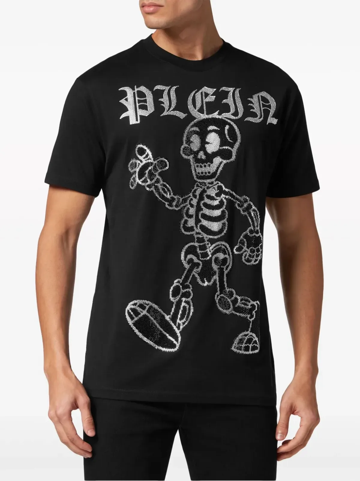 Philipp Plein Skeleton studded Tシャツ - ブラック - 画像3