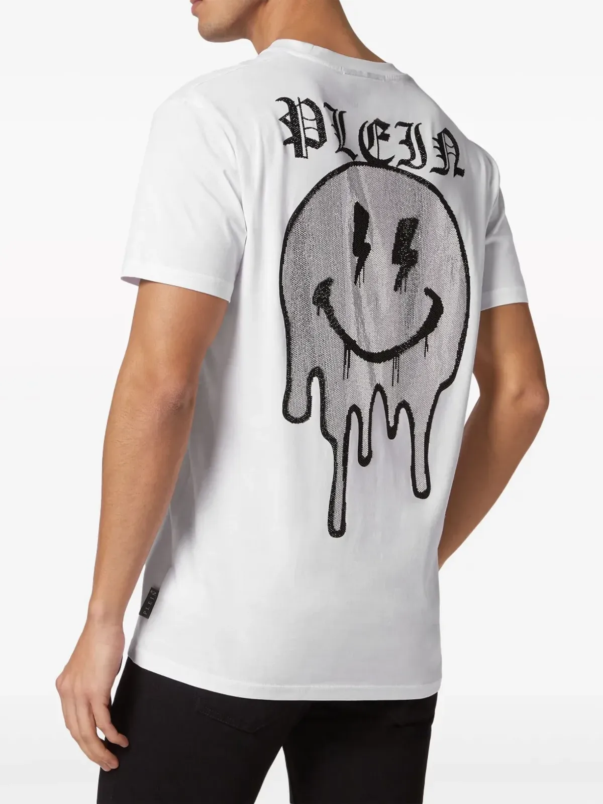 Philipp Plein スマイルスタッズ付きTシャツ ホワイト - 画像4