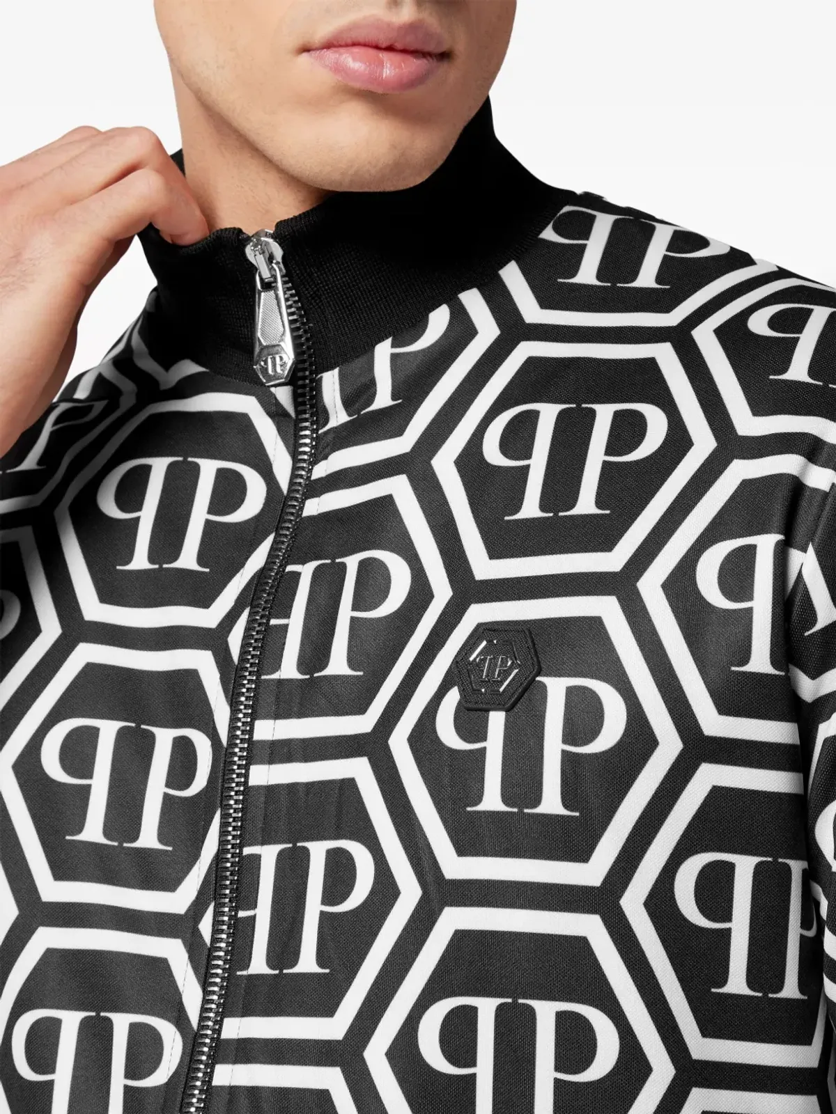 Philipp Plein モノグラムプリント トラックジャケット - 画像4