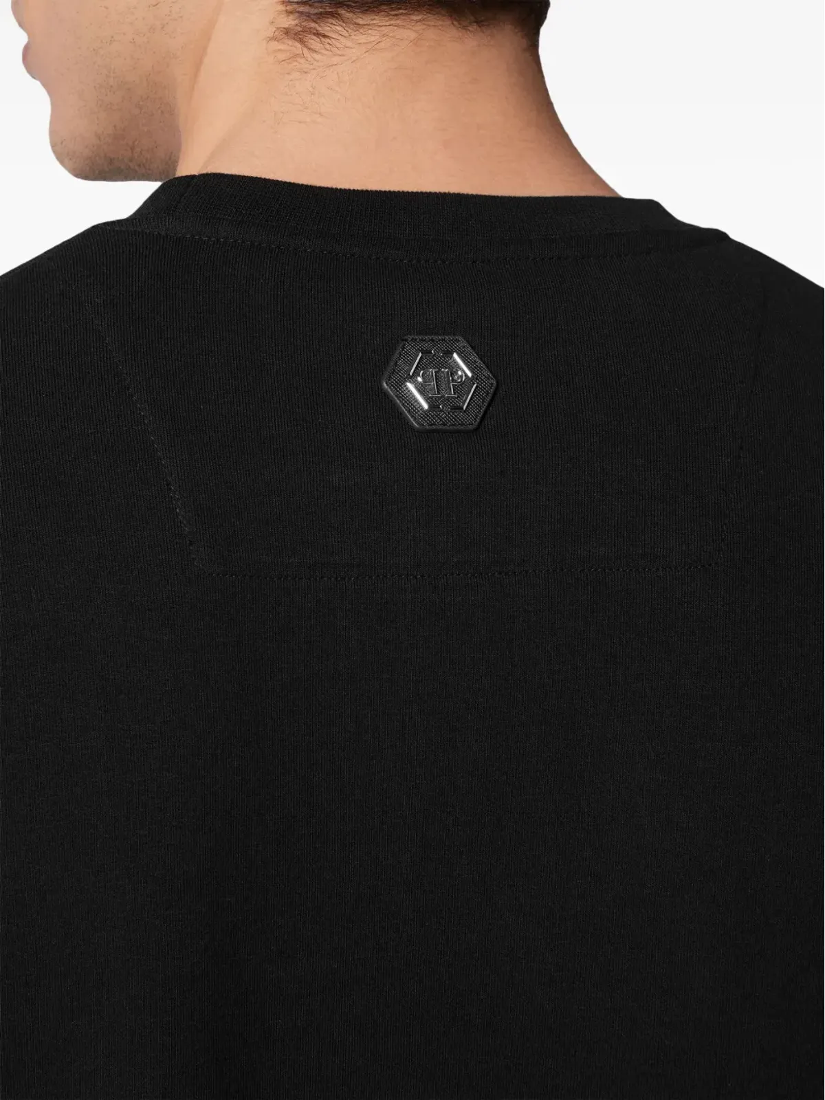 Philipp Plein スマイルのラインストーン装飾スウェットシャツ - ブラック - 画像5