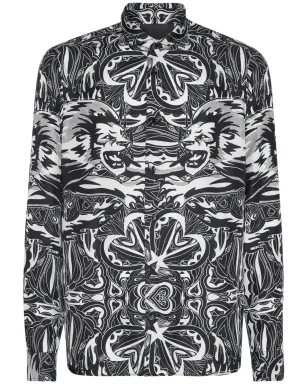 Philipp Plein ダンディライオン・サーカス シルクシャツ - ブラック - サムネイル1