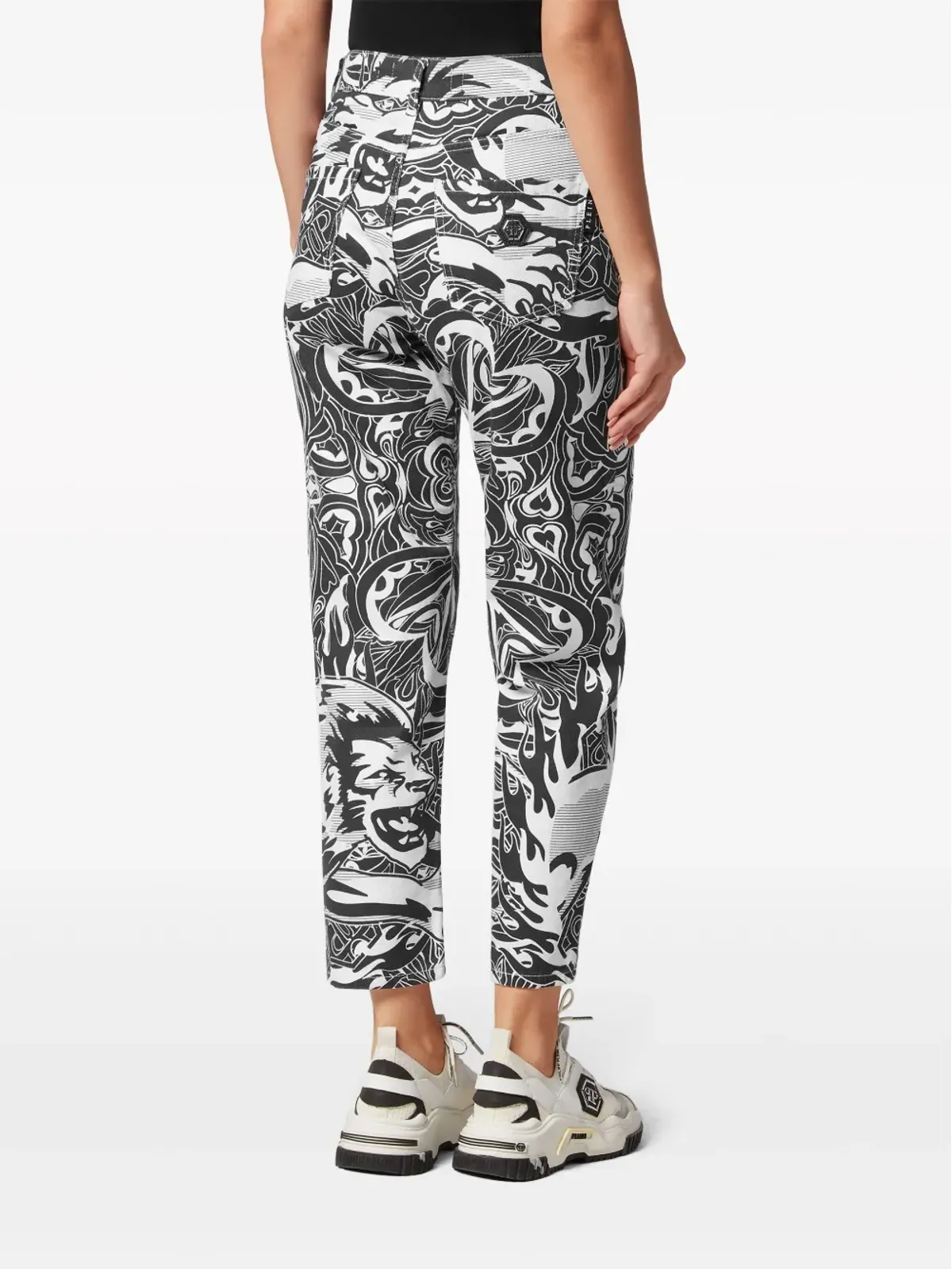 Philipp Plein グラフィックプリント ジーンズ - ホワイト - 画像3