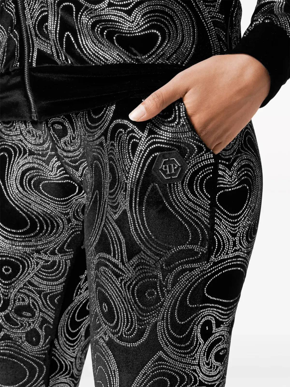 Philipp Plein テディベア トラックスーツセット - ブラック - 画像4