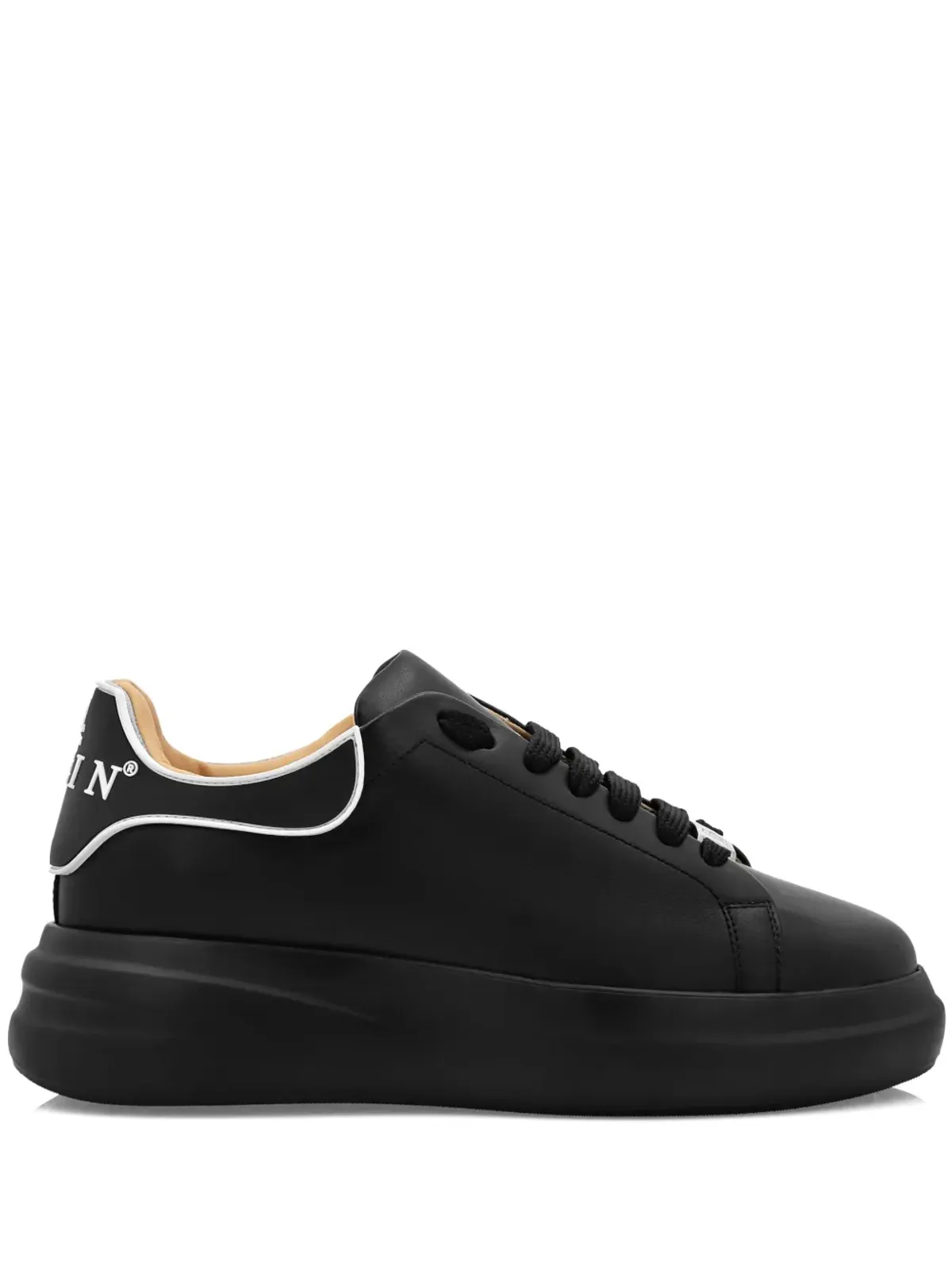 Philipp Plein メガスター ロー・トップ スニーカー - ブラック - 画像1