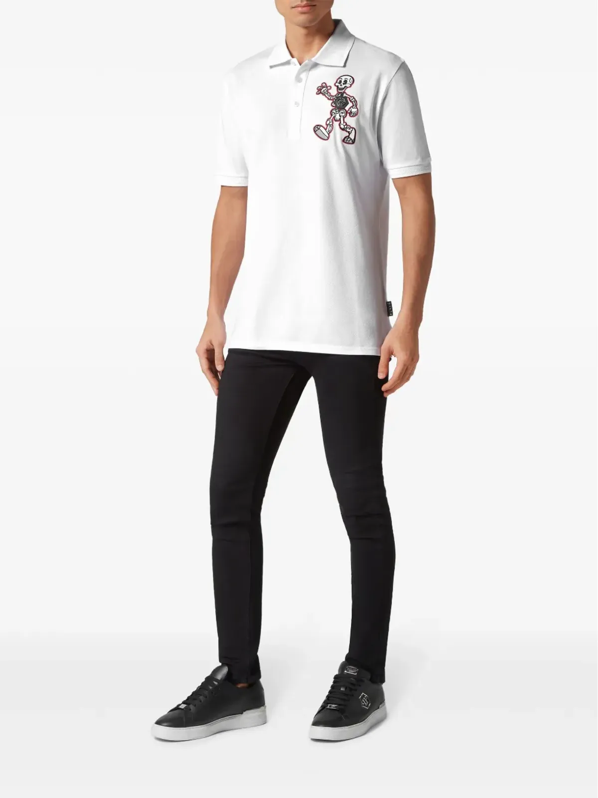 Philipp Plein スカルリーギャング ポロシャツ - ホワイト - 画像2