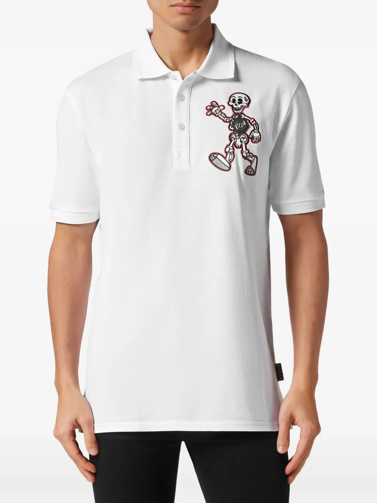 Philipp Plein スカルリーギャング ポロシャツ - ホワイト - 画像3