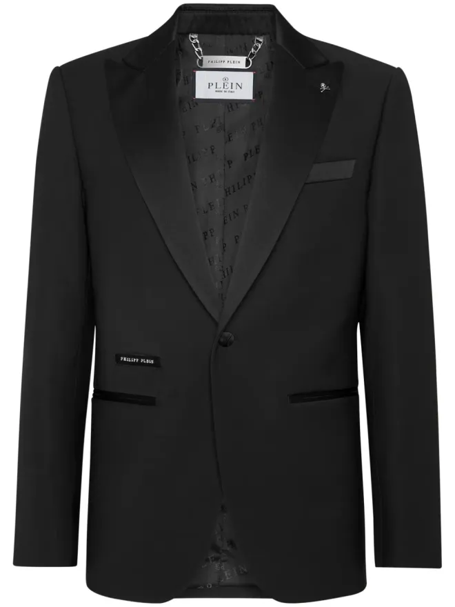 Philipp Plein Philipp Plein Lord シングルブレストブレザー - ブラックの商品画像